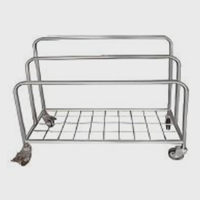Carrinho dispensador de papel em aço inoxidável